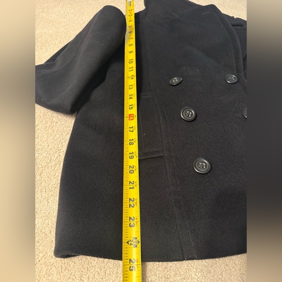 J.Crew‎ Women’s Black Double Breasted Wool Pea Coat RN77388 - Size: 6 - Picture 16 of 16